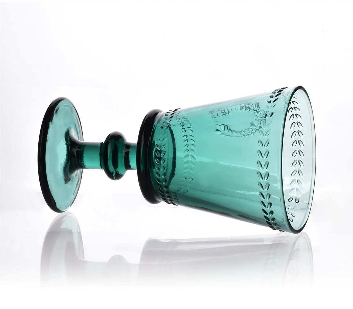 Juego de 2 Copas de Vino Ecila Dark, Verde - DECOR PETIT