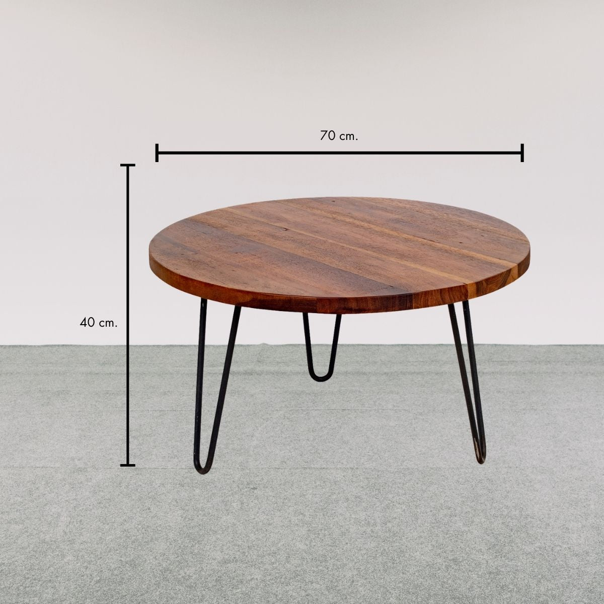 ZURI |Two-Tone Hairpin Center Table - DECOR PETIT