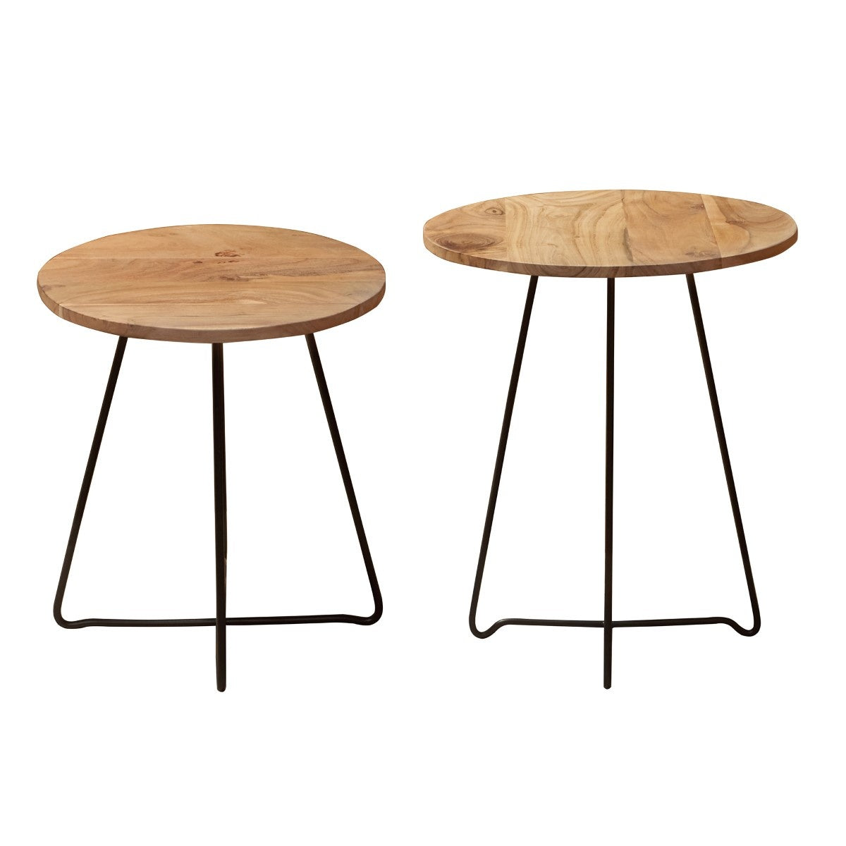 TALI |Round Side Table Set of 2 - DECOR PETIT