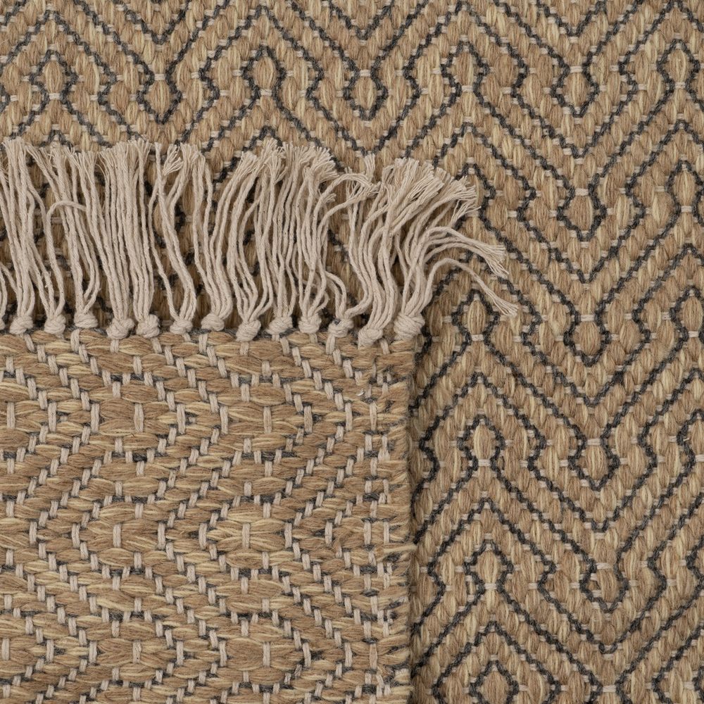 ELODIE |Wool-Jute Geometric Rug - DECOR PETIT