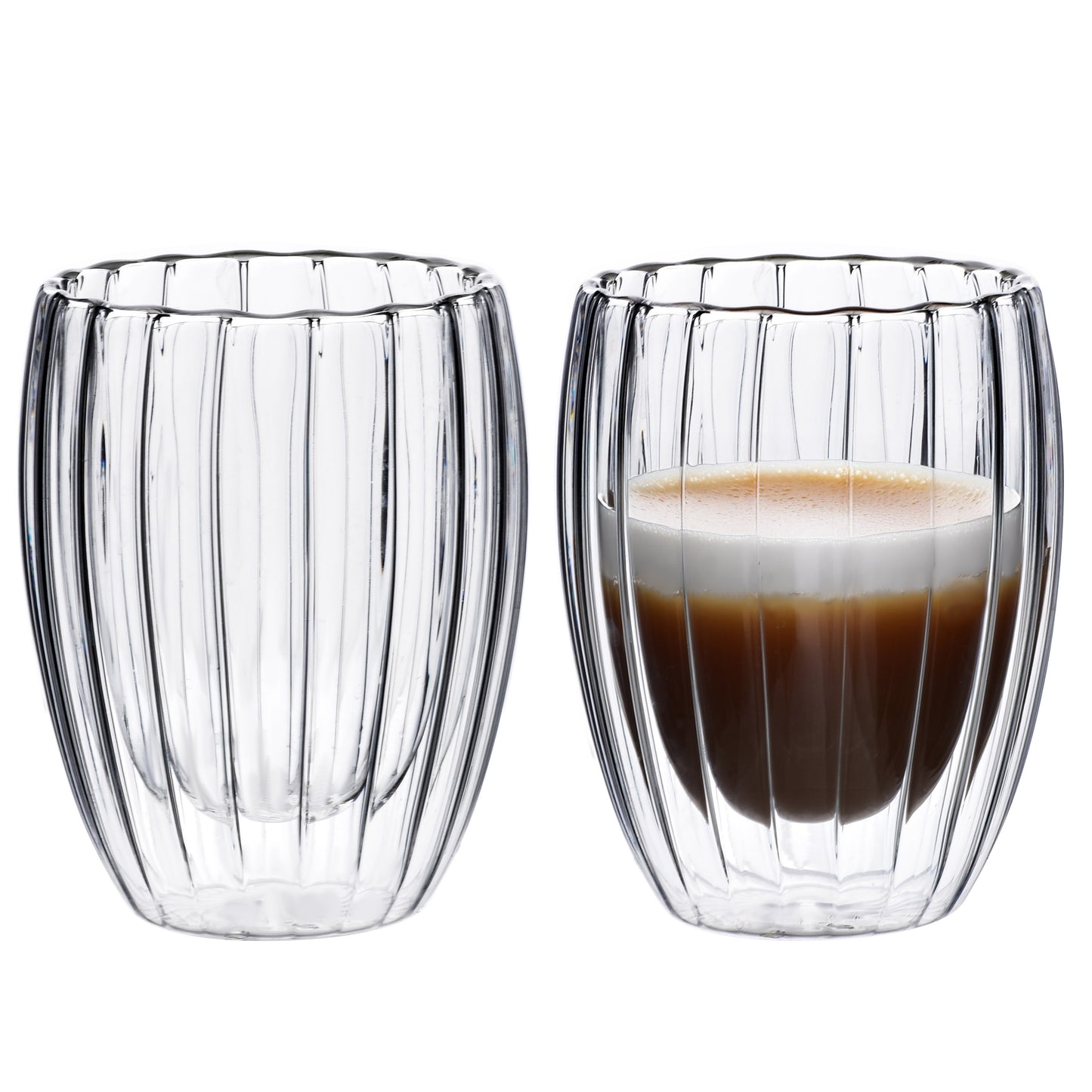 PETER STRIPES |Set van 2 Glazen, Kort - DECOR PETIT