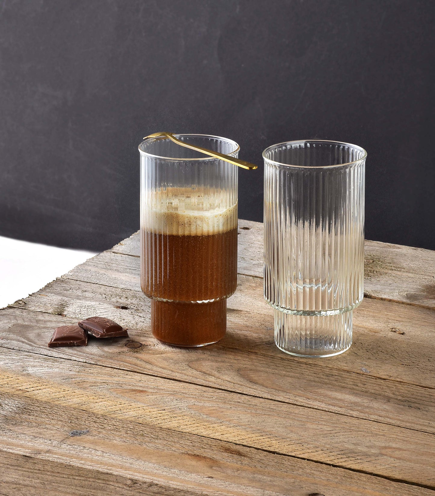 ELLA STRIPES |Set de 4 Vasos Altos - DECOR PETIT