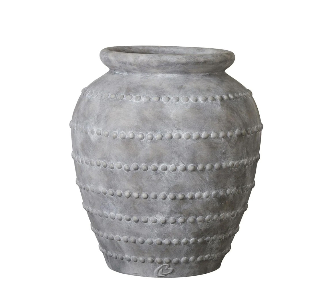 Pot de Fleurs Anna, Gris Antique - DECOR PETIT