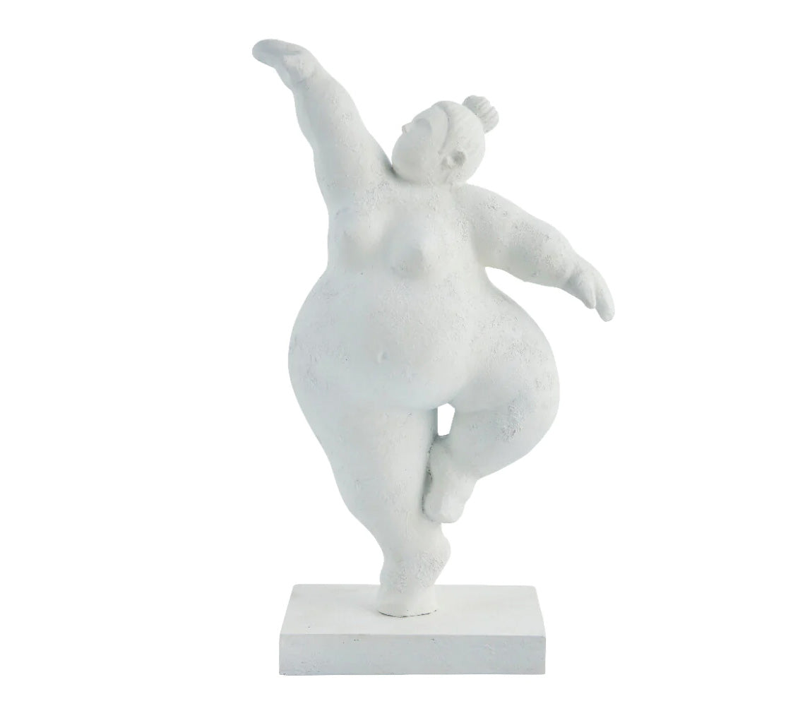 Figura Decorativa Serafina, H28,8 cm. Bianco - DECOR PETIT