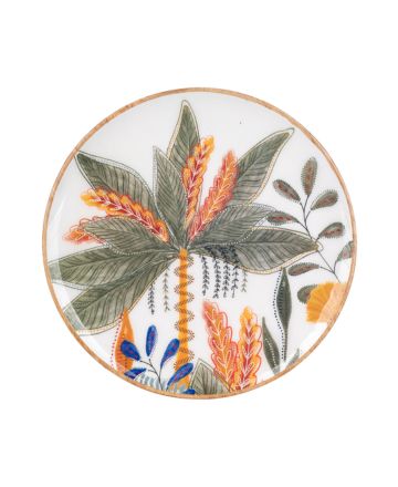 ELARA |Textured Wood Plate - DECOR PETIT