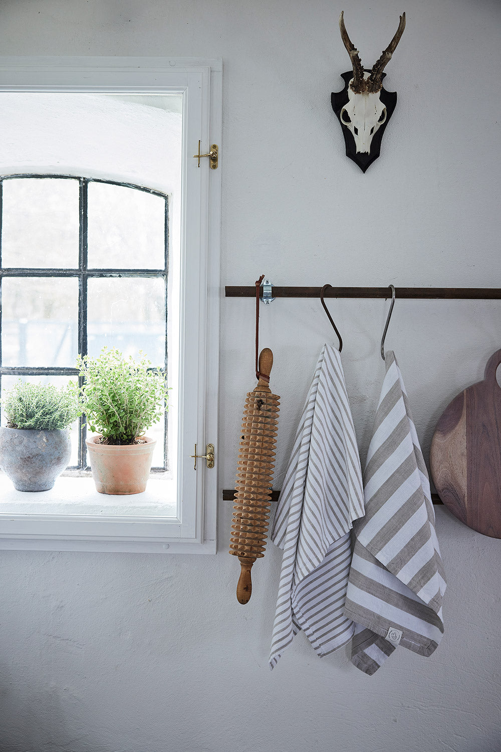 OLIVIA |Kitchen Towel Set of 2, Wide Striped - DECOR PETIT