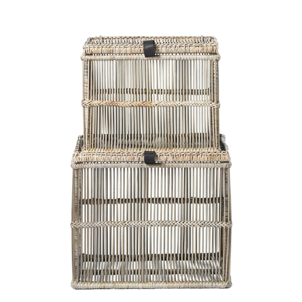 Juego de Cestas Norah Natural Tejidas a Mano - DECOR PETIT