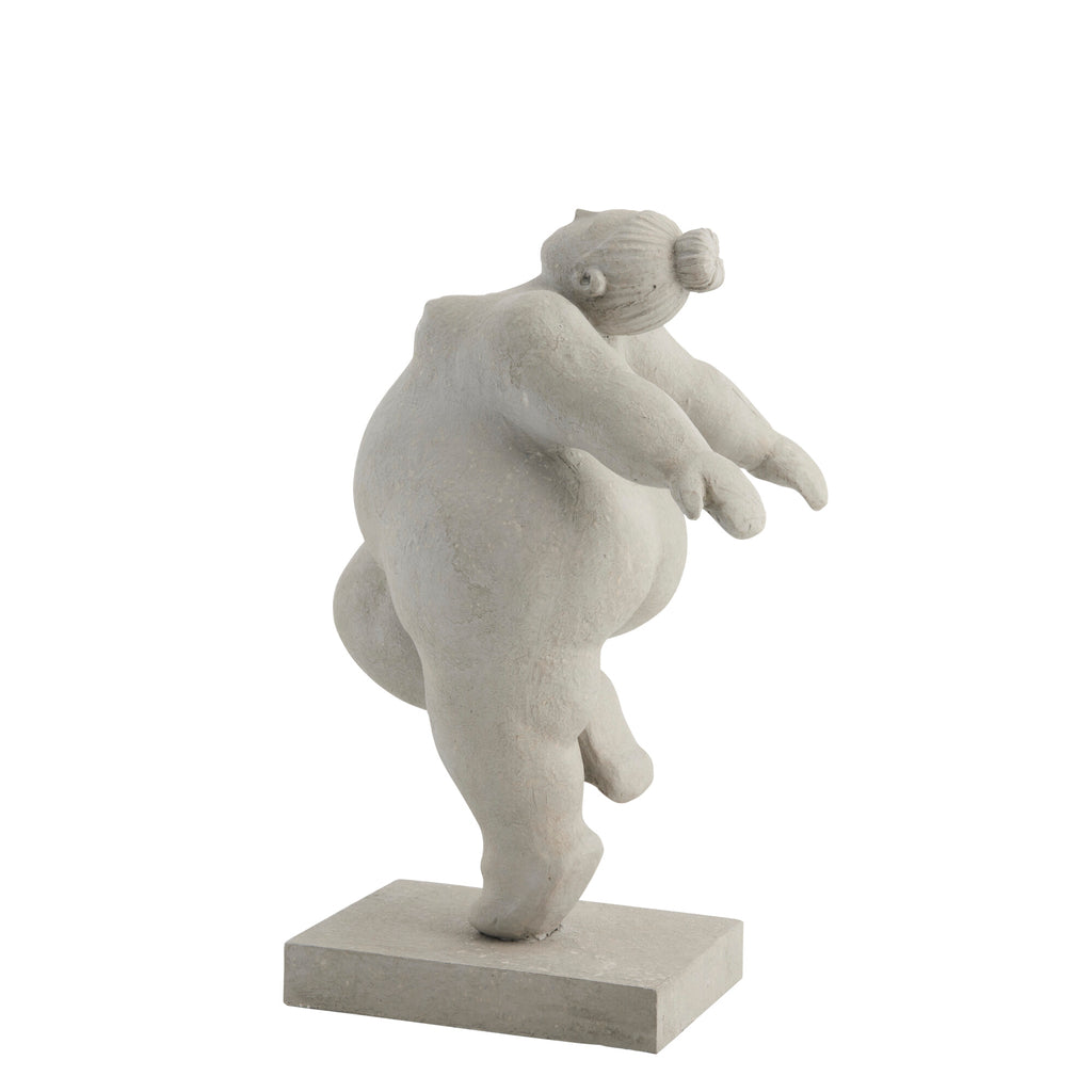 Serafina Grey Decorative Figure, H23 cm. - DECOR PETIT