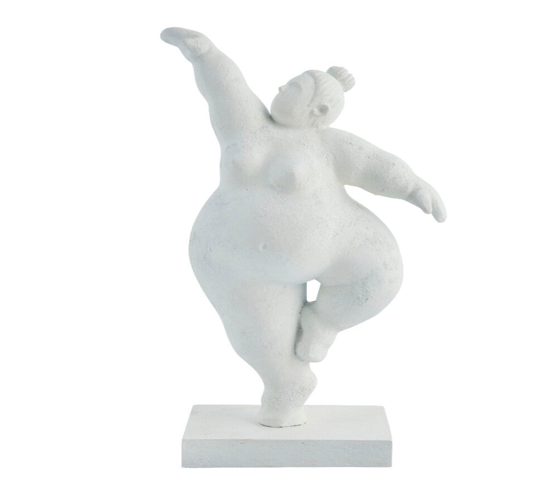 Figura Decorativa Serafina, H28,8 cm. Bianco - DECOR PETIT