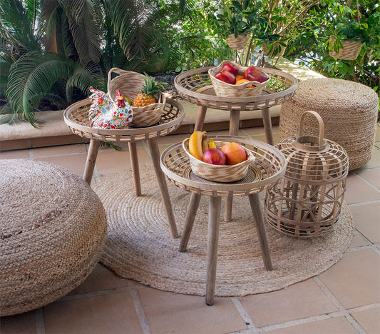 Pouf en jute naturel Ambrosia - DECOR PETIT
