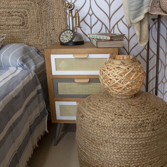 NORA |Round Jute Pouf - DECOR PETIT