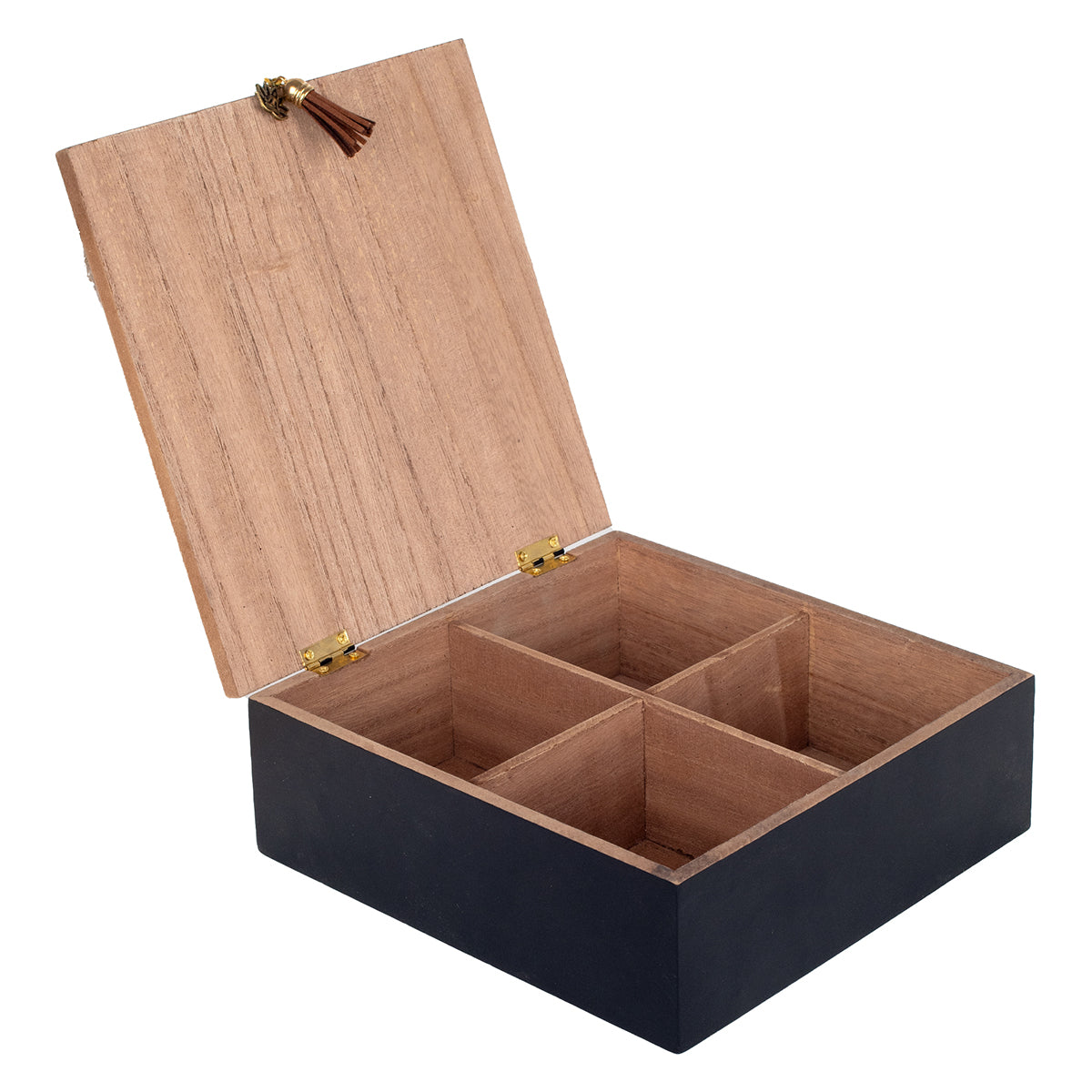 Jasmijntheedoos met 4 Vakken - DECOR PETIT