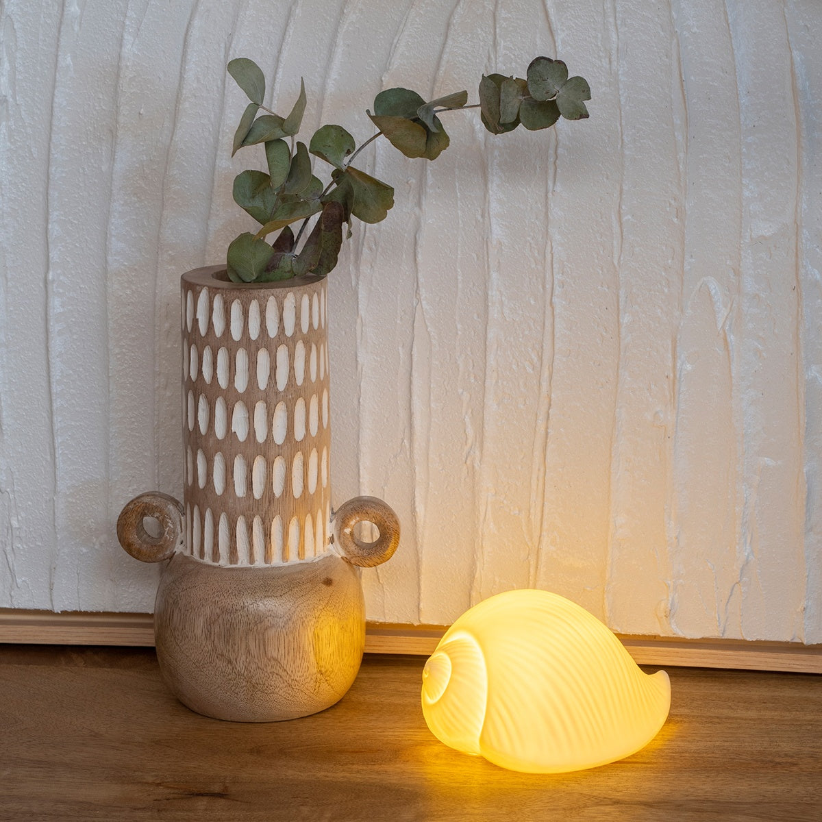 ELVA |Handcrafted Wood Vase - DECOR PETIT