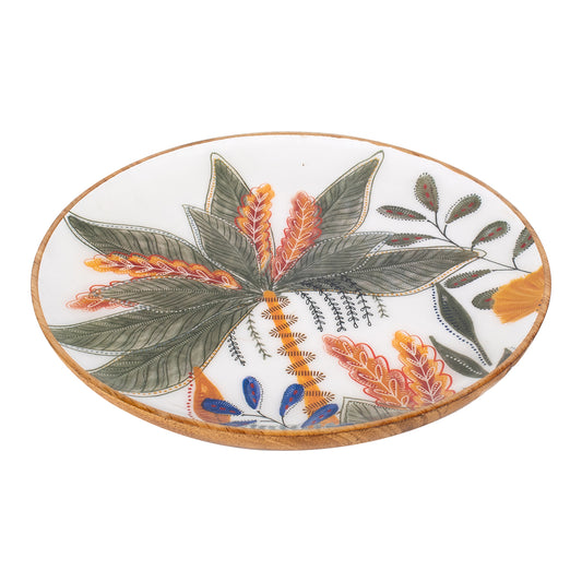 ELARA |Textured Wood Plate - DECOR PETIT