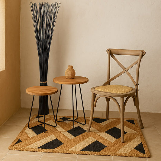 INDRA |Chevron Jute Rug - DECOR PETIT