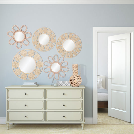 ELINA |Natural Flor Wall Mirror - DECOR PETIT