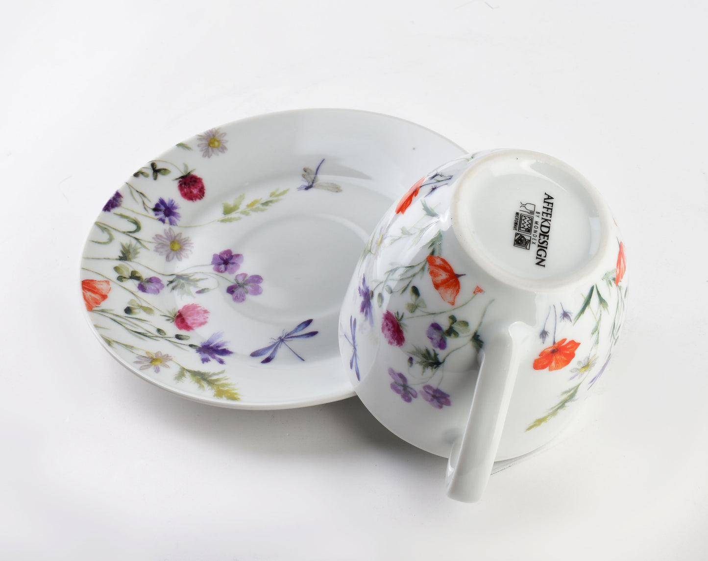 JOY |Set of 6 Cups with Saucer, Spring Blossom - DECOR PETIT