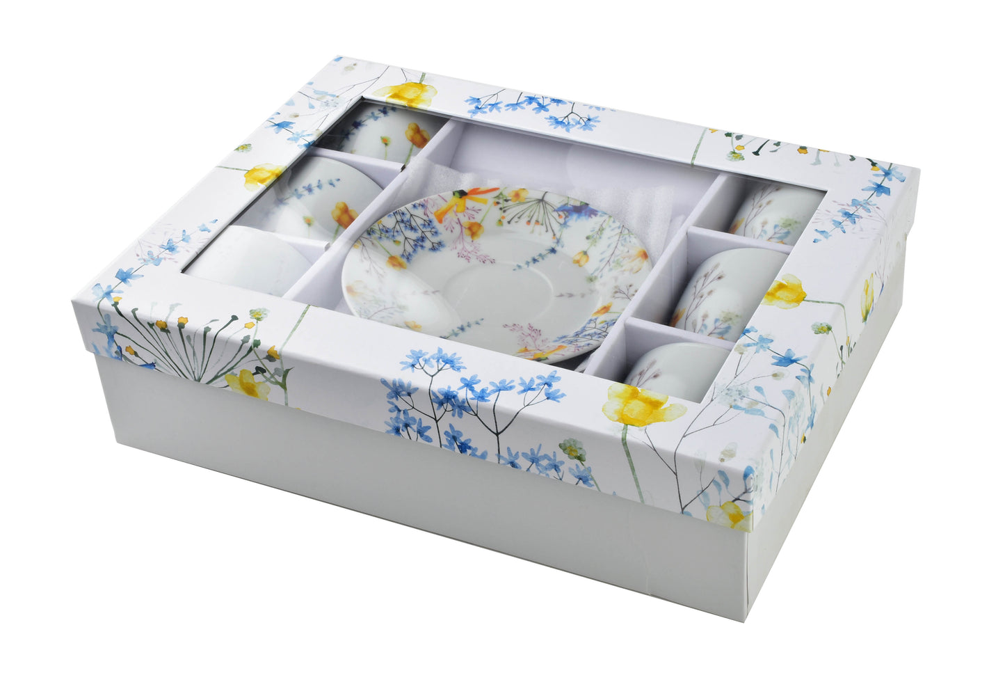 JOY |Set of 6 Cups with Saucer,  Wild Serenity - DECOR PETIT
