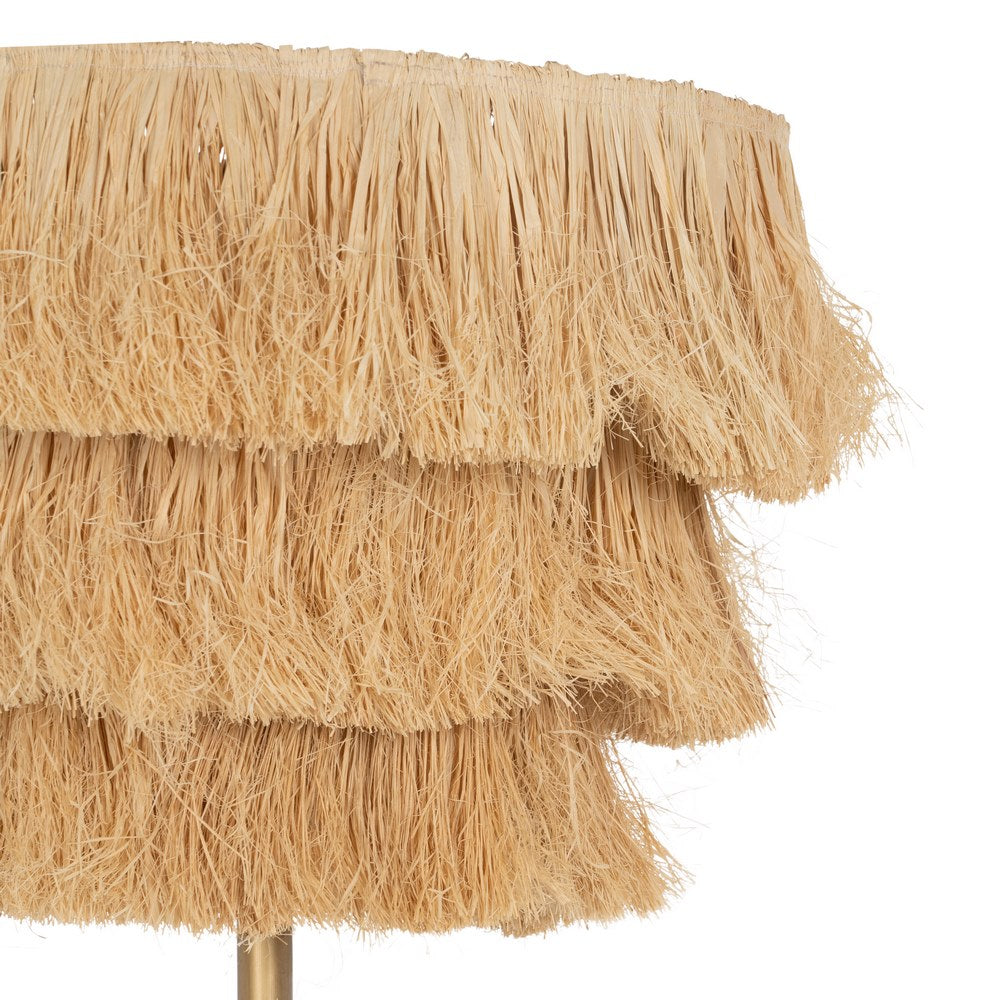 SAVANNAH |Natural Fringe Floor Lamp - DECOR PETIT