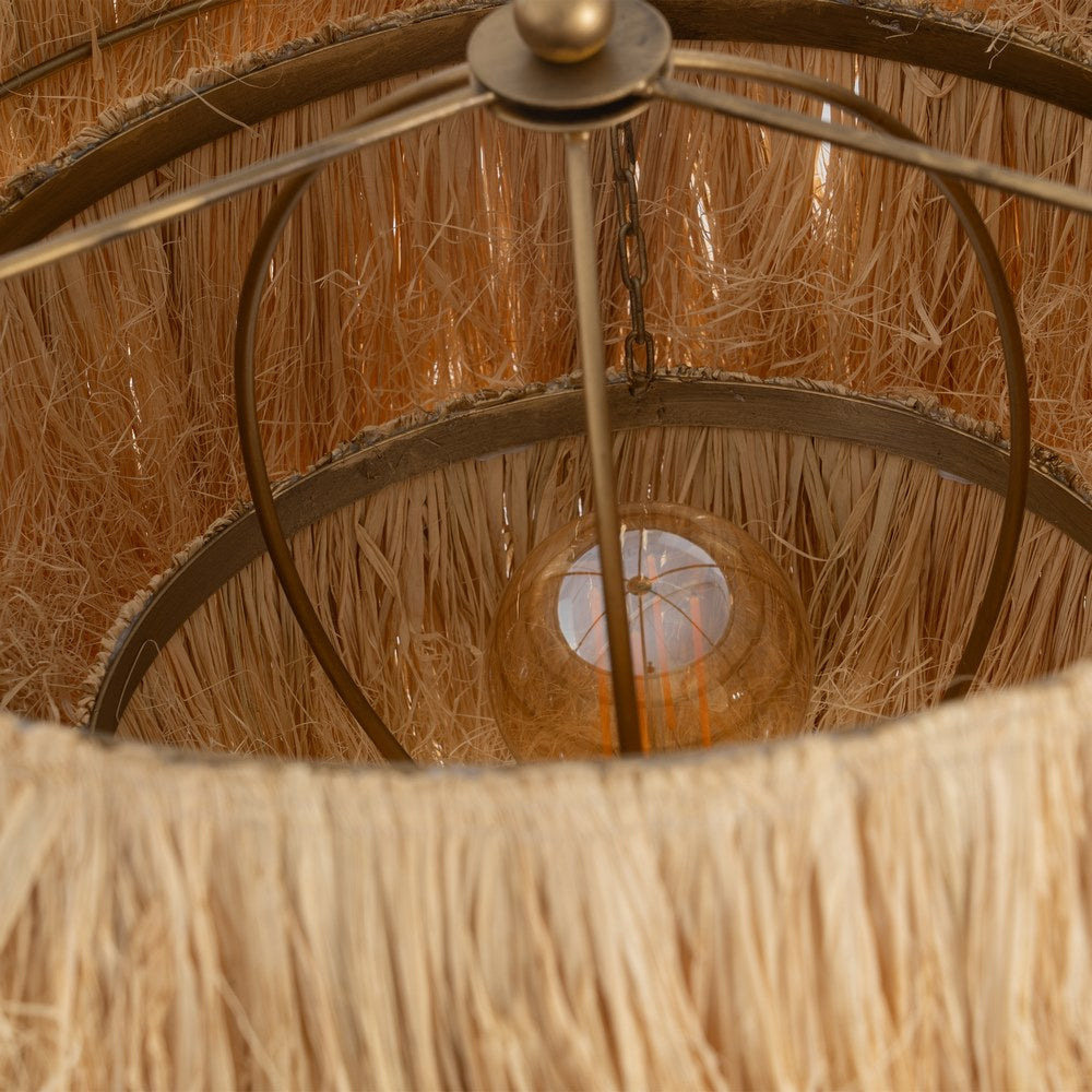 SAVANNAH |Natural Fringe Floor Lamp - DECOR PETIT