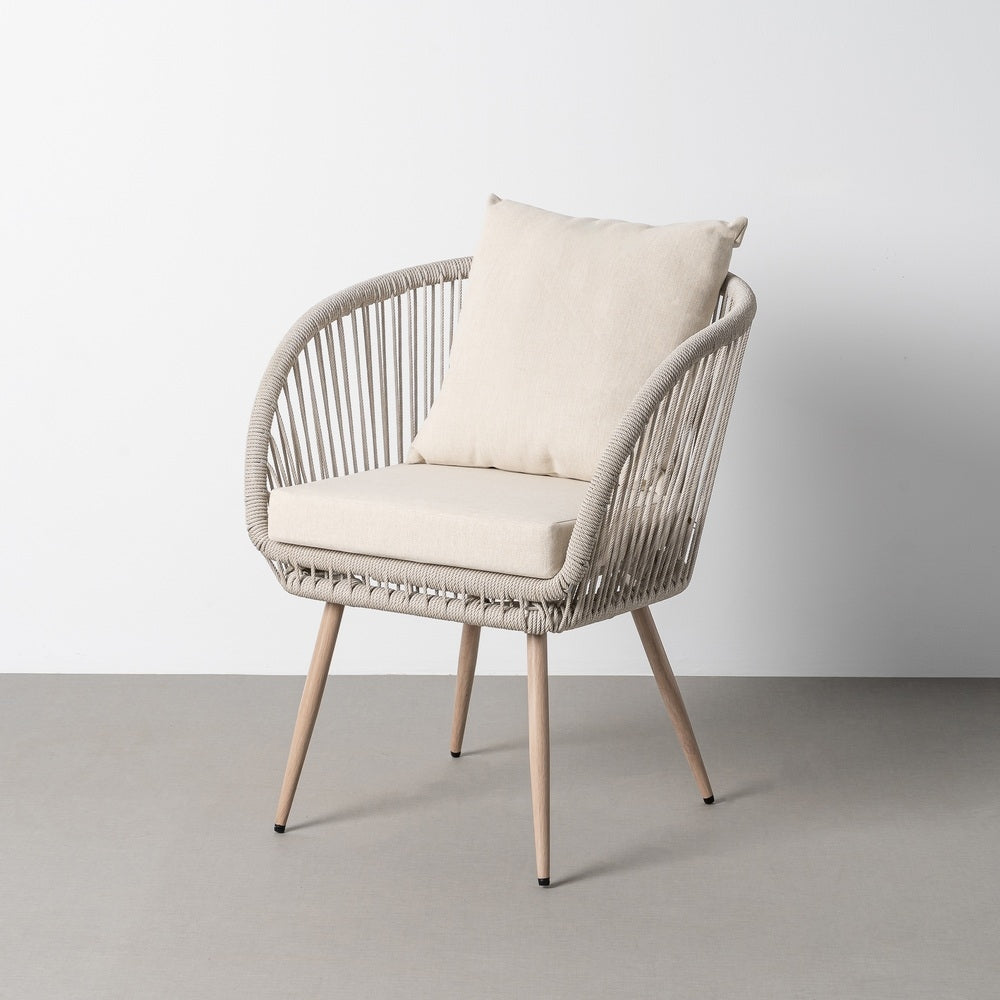 BIANCA |Woven Outdoor Armchair Set of 4 - DECOR PETIT
