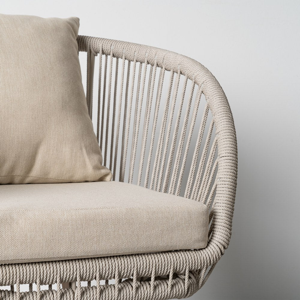 BIANCA |Woven Outdoor Armchair Set of 4 - DECOR PETIT
