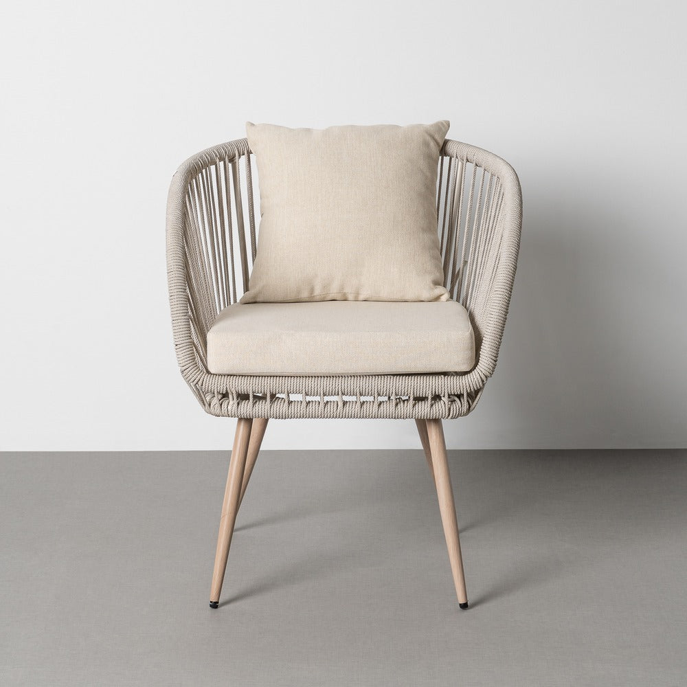 BIANCA |Woven Outdoor Armchair Set of 4 - DECOR PETIT