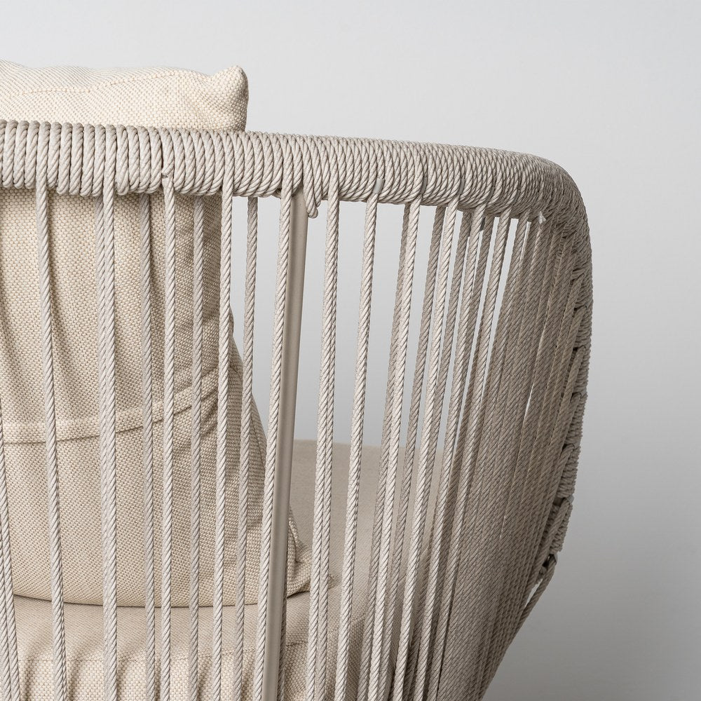 BIANCA |Woven Outdoor Armchair Set of 4 - DECOR PETIT