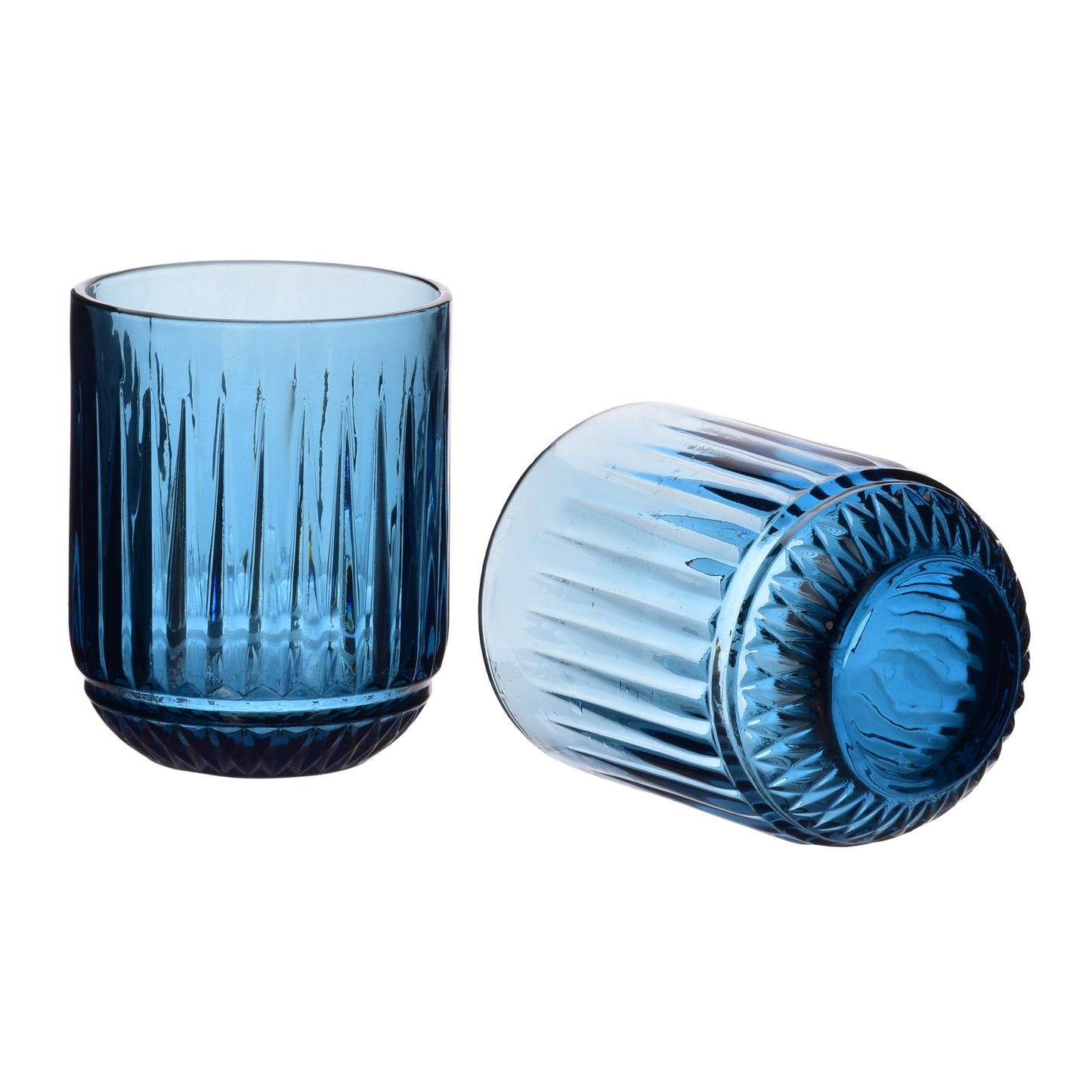 ELISE BLUE |Set mit 4 Trinkgläsern - DECOR PETIT