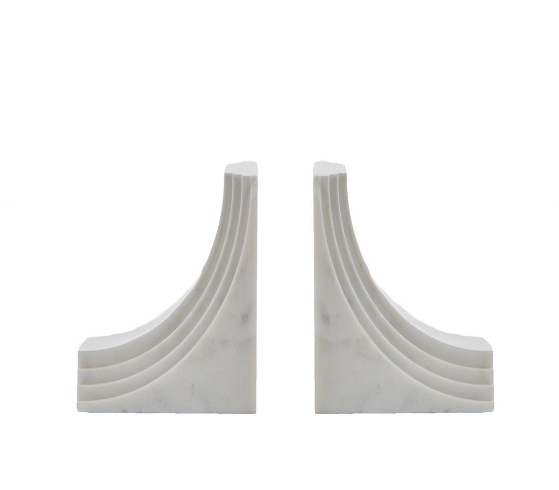 Ellia Bookend, White - DECOR PETIT