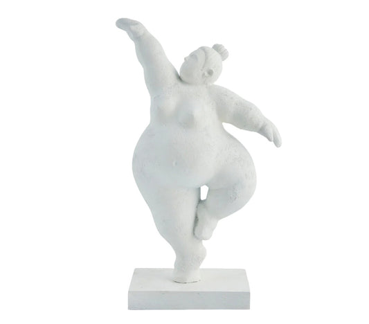 Figura Decorativa Serafina, H28,8 cm. Bianco - DECOR PETIT