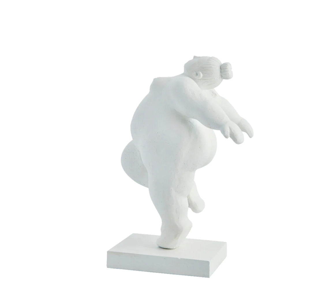 Figura Decorativa Serafina, H23 cm. Bianco - DECOR PETIT