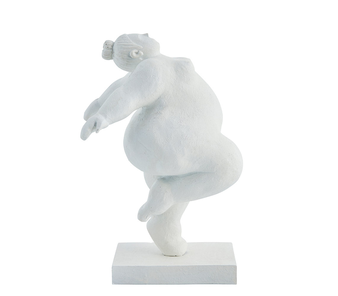 Figura Decorativa Serafina, H23 cm. Bianco - DECOR PETIT