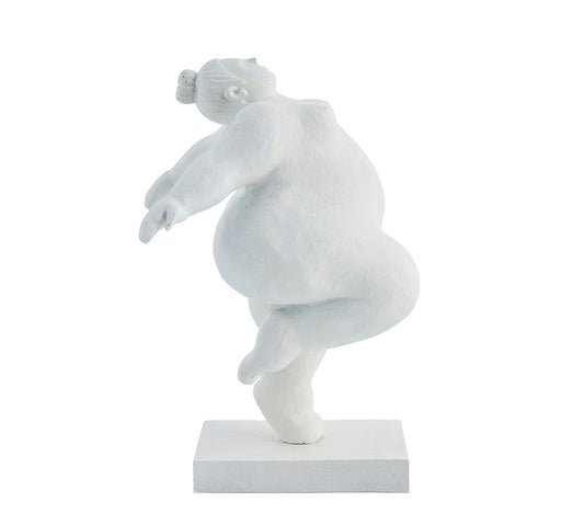 Figura Decorativa Serafina, H23 cm. Bianco - DECOR PETIT