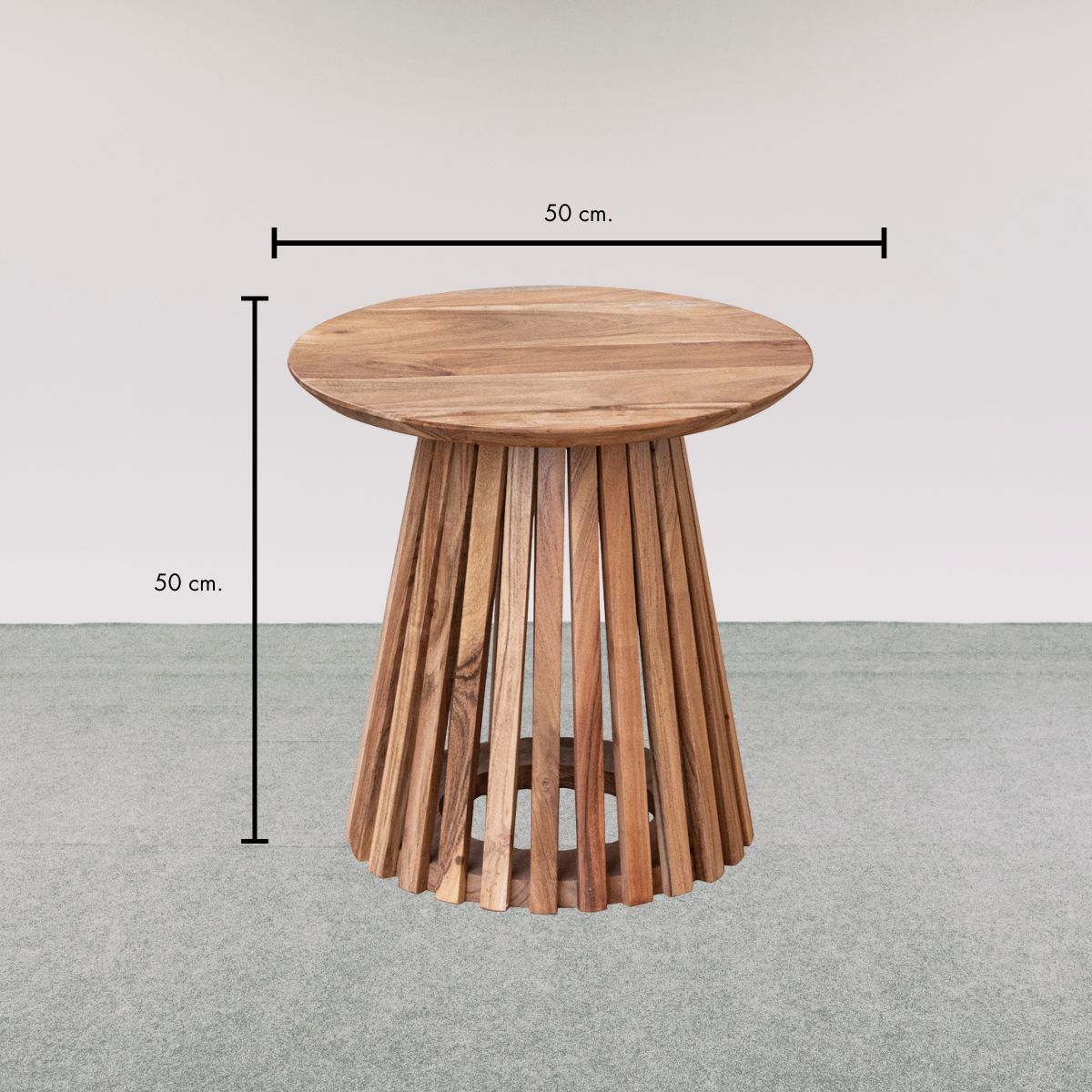 KAURI | Acacia Wood Side Table - DECOR PETIT