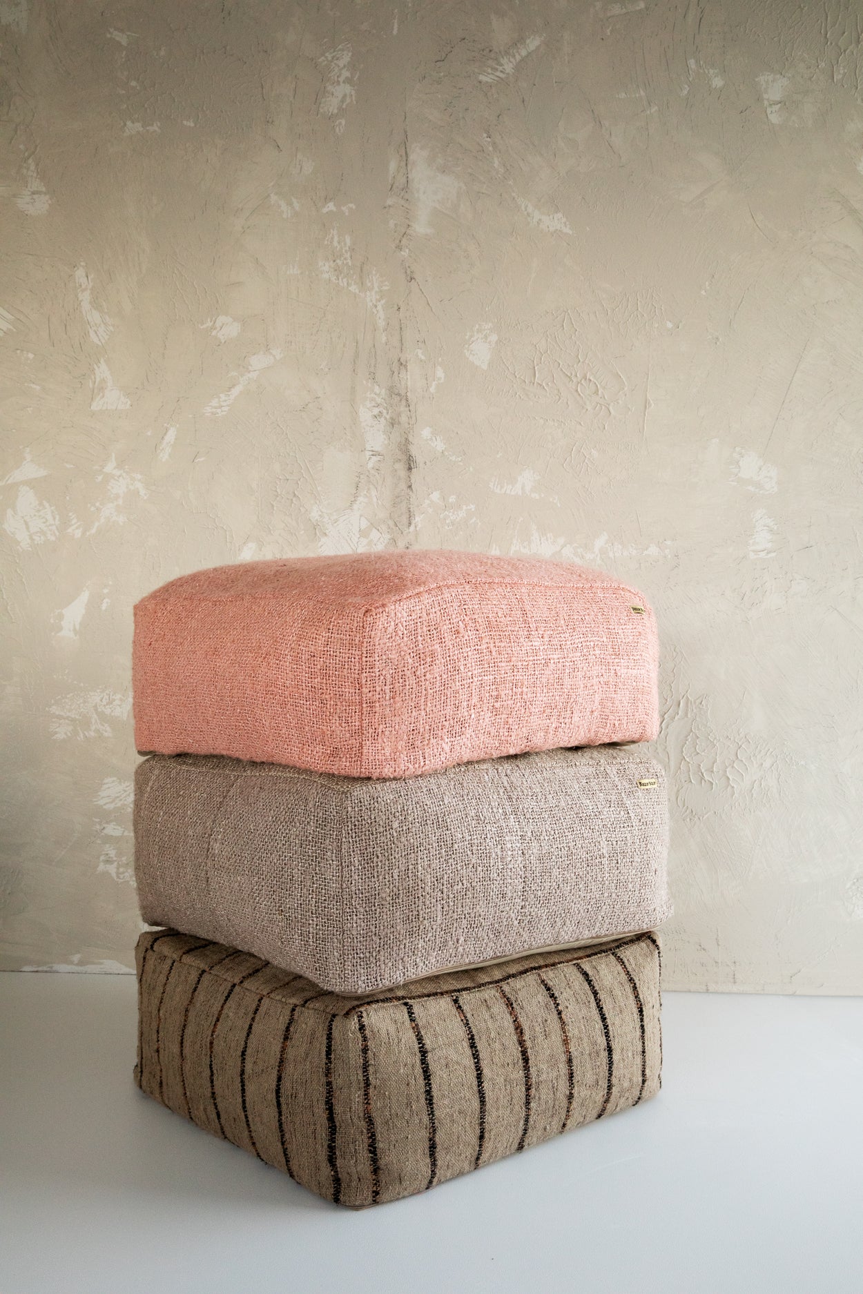 OH MY GEE |Pouf, Beige&Noir - DECOR PETIT