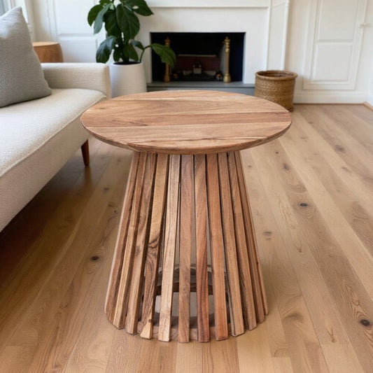 KAURI | Acacia Wood Side Table - DECOR PETIT