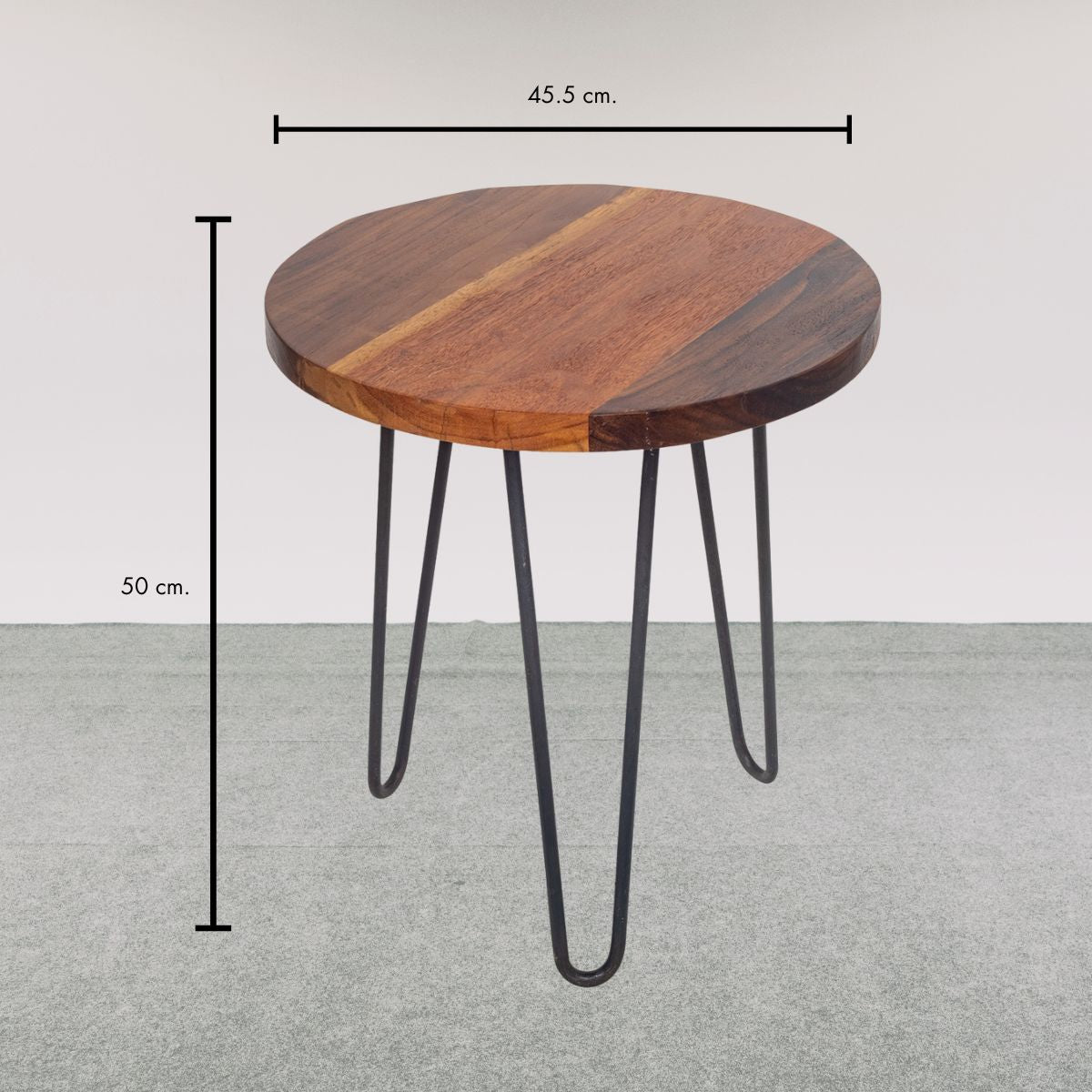 ZURI |Two-Tone Hairpin Side Table - DECOR PETIT