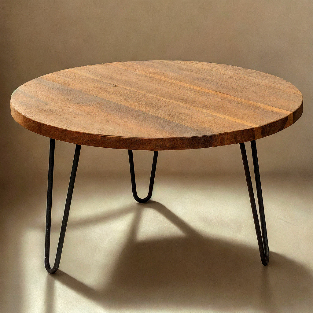 ZURI |Two-Tone Hairpin Center Table - DECOR PETIT