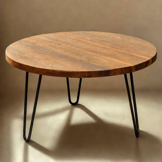 ZURI |Two-Tone Hairpin Center Table - DECOR PETIT