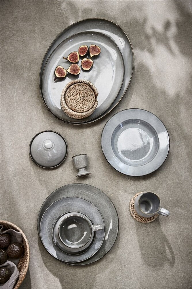 Amera Speiseteller, Grau - DECOR PETIT