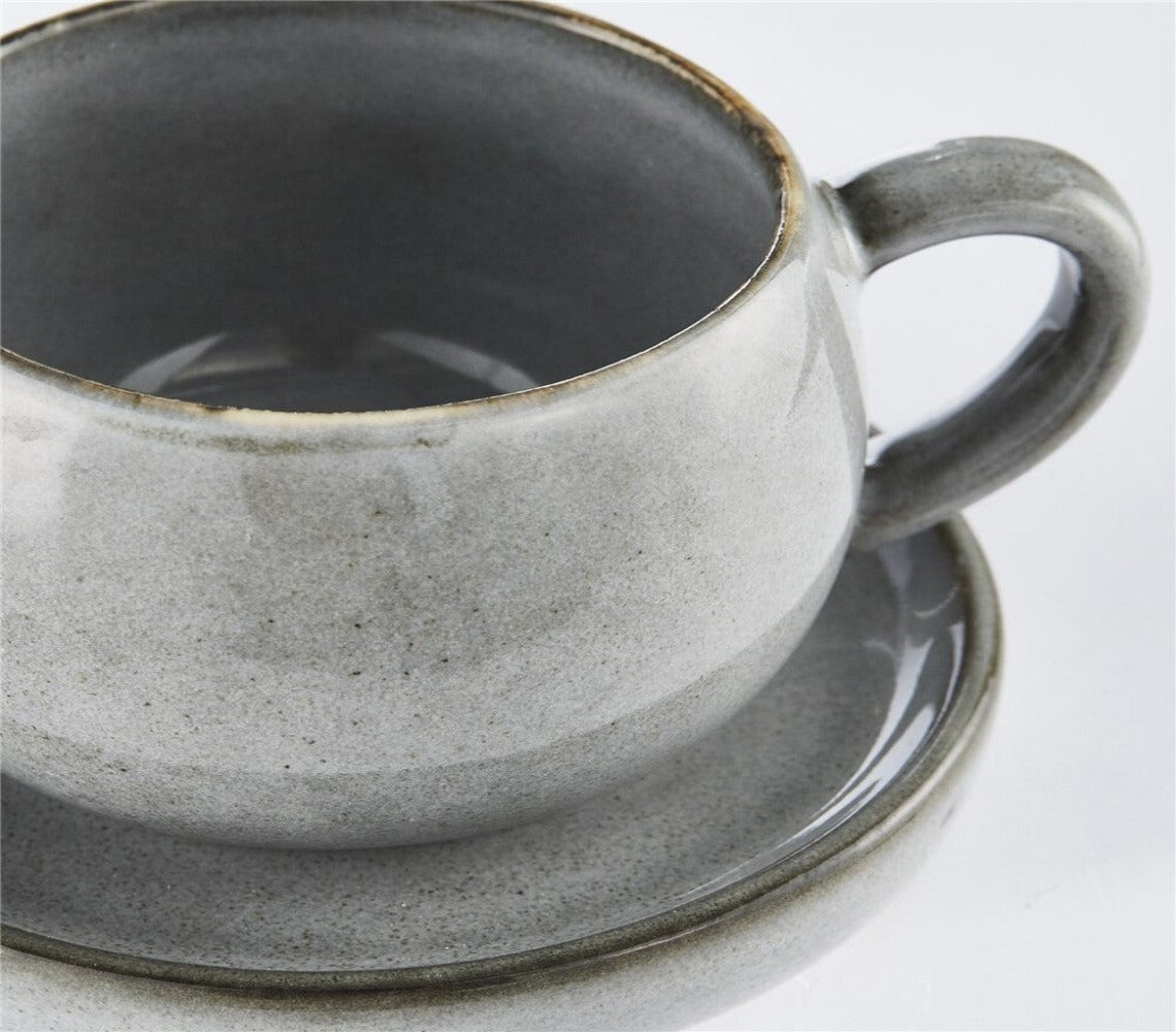 Amera Set van 4 Espressokopjes, Grijs - DECOR PETIT