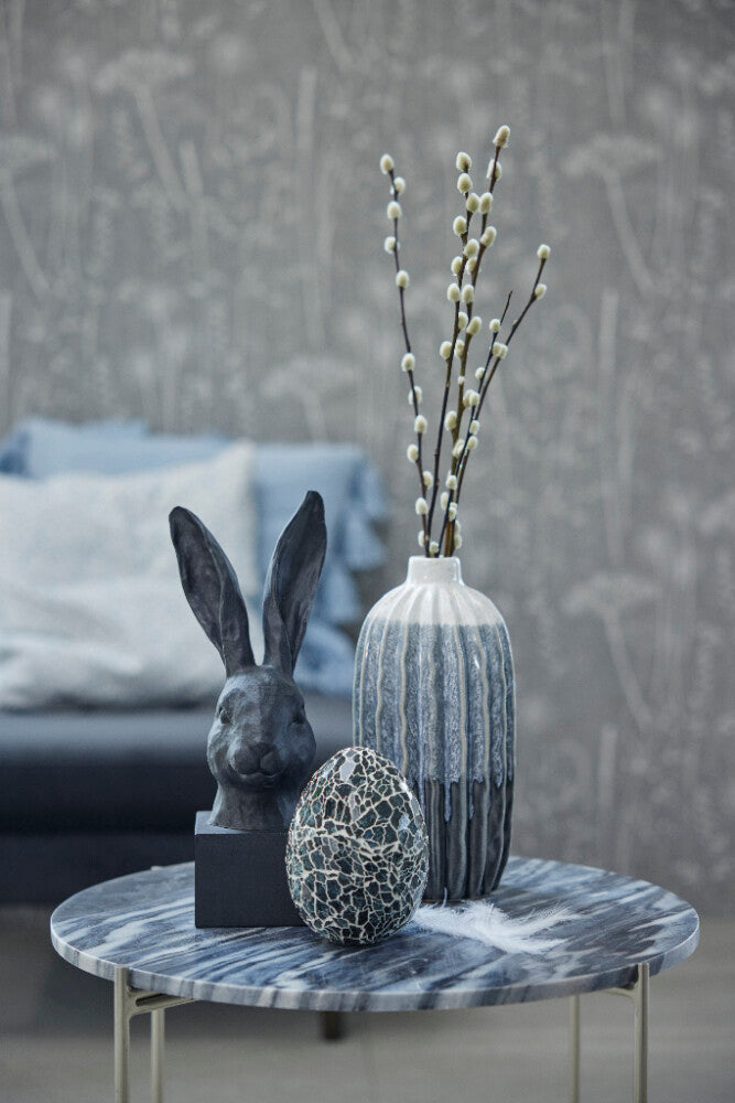 Aysia Decoratievaas, Wit/Blauw - DECOR PETIT