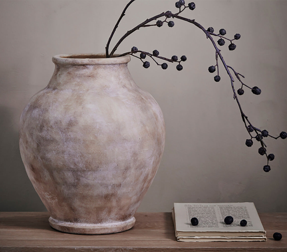 Vaso Anna H40,5 cm. marrone chiaro antico