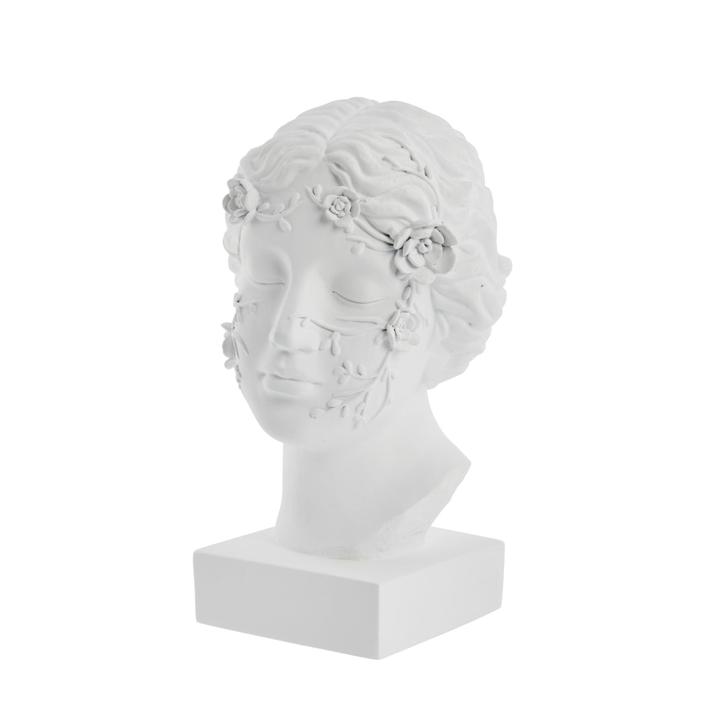 Statue Décorative Sielle, Blanche - DECOR PETIT