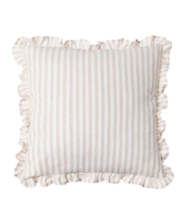 Striped pillow with ruffled edges, Penelope by Decor Petit