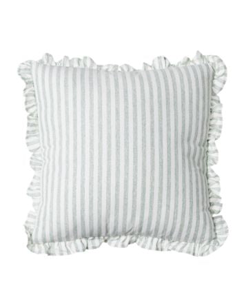 Striped pillow with ruffled edges, Penelope by Decor Petit