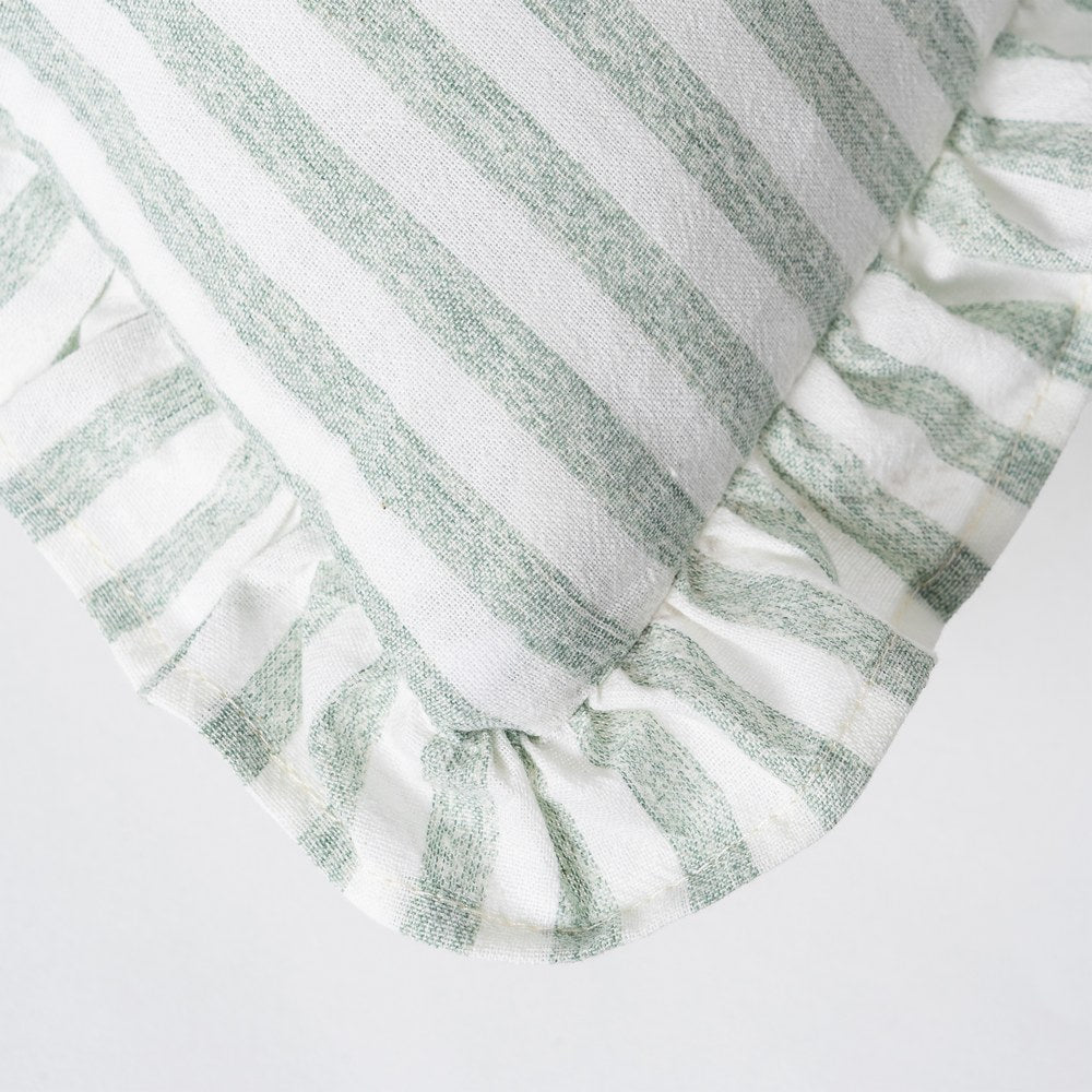 Striped pillow with ruffled edges, Penelope by Decor Petit