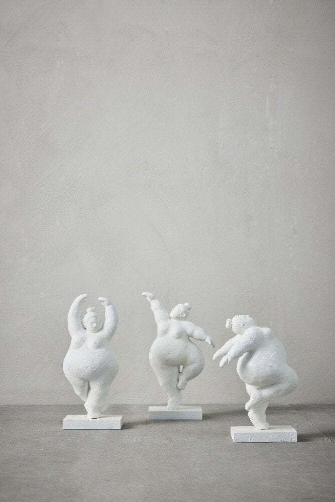 Figura Decorativa Serafina, H23 cm. Bianco - DECOR PETIT