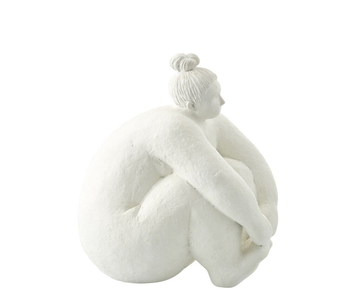 Serafina Dekorative Figur, H24 cm. Weiß - DECOR PETIT